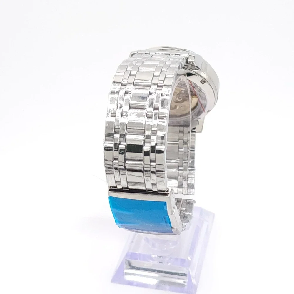 Invicta Objet D Art 69133 Men's Automatic Skeleton Silver Watch 41mm New